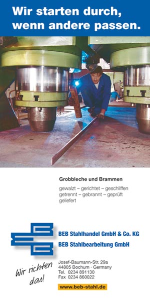 Hauptsponsor BEB Stahlhandel und Stahlbearbeitung